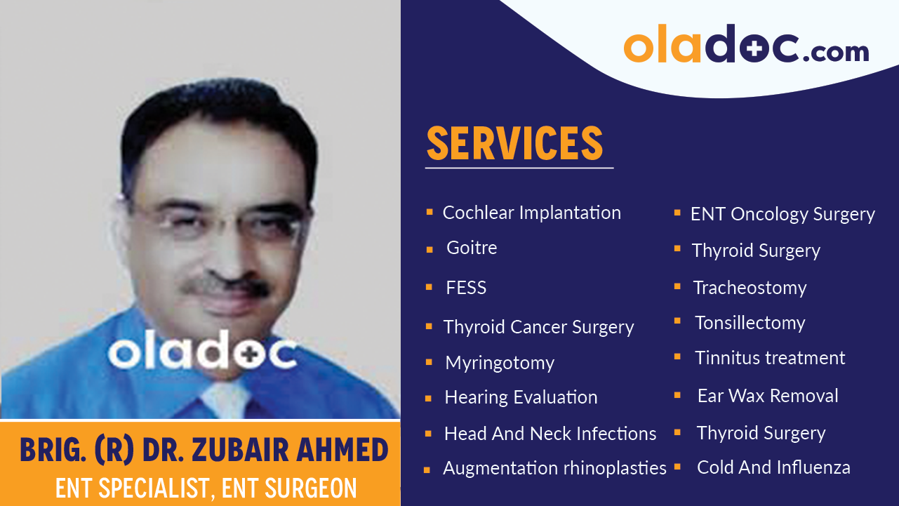 Services provided by Dr. Zubair Ahmed